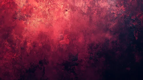 Crimson textured abstract wall shows layered light and shadow