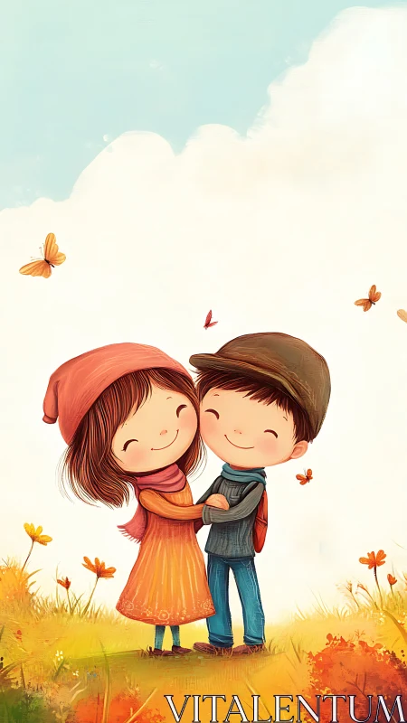 Two Hearts Bloom Where Joy Takes Root in Golden Fields