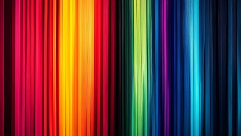 Vertical neon color streams glow in a vivid abstract gradient