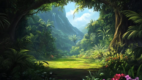 Emerald Valley: Tropical Paradise Hidden Among Towering Cliffs.