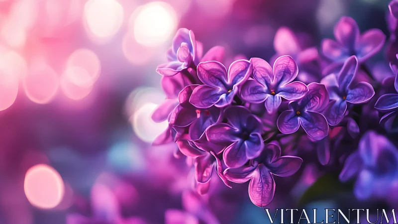 Purple Lilacs in Dreamy Light