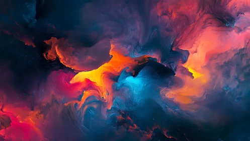 Nebulous chromatic currents in swirling digital abstraction.