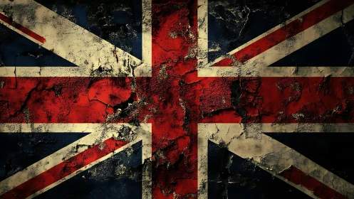 Weathered Union Jack flag tells a story of enduring pride