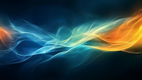 Dual chromatic light streams in dynamic fluid wave motion