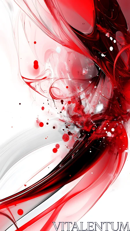 Crimson currents collide in glassy abstract motion storm.