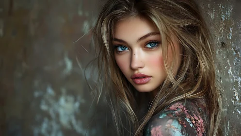 Digital portrait renders female subject with detailed features