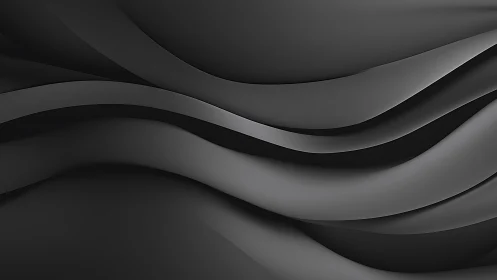 Velvet graphite waves folding into quiet monochrome hush.