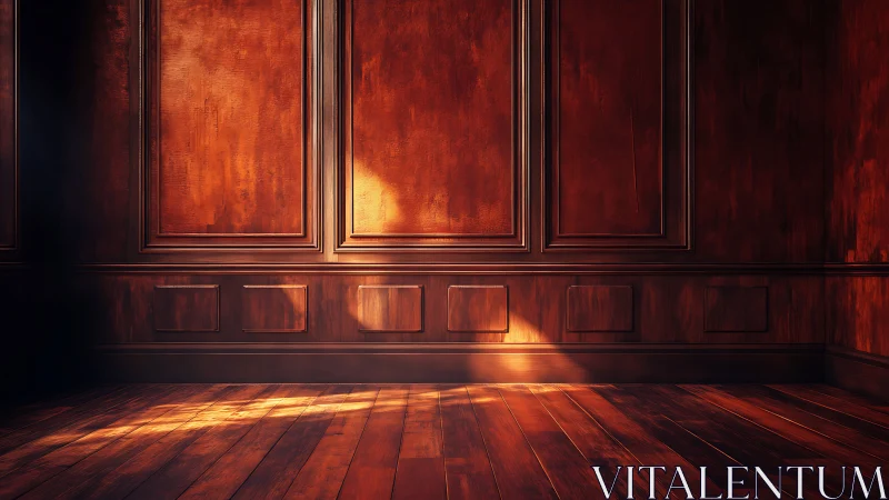 Sunlit wooden room glowing with warm, nostalgic charm.