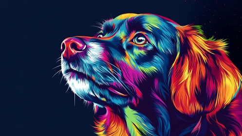 Neon-coated daydreamer gazes into a candy-colored night