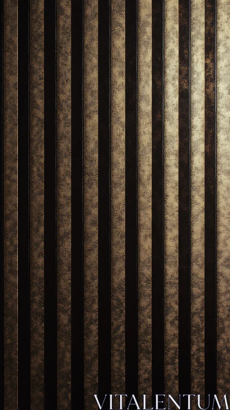 Textured metallic vertical stripe panel in warm chiaroscuro.