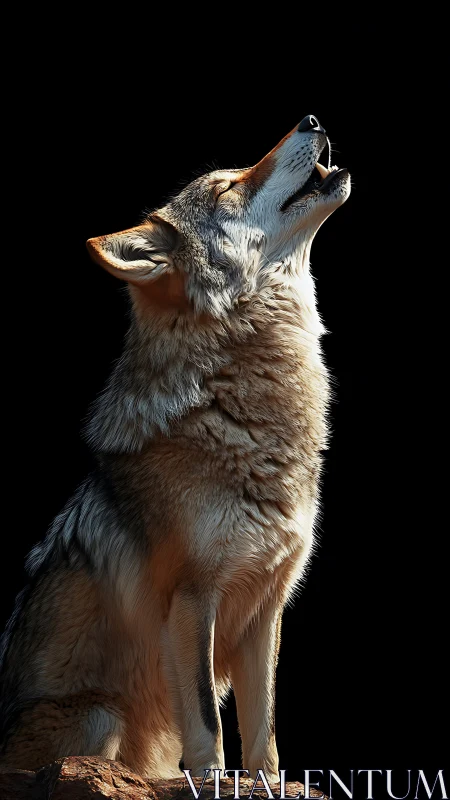 Moonless night still trembles as the lone coyote sings