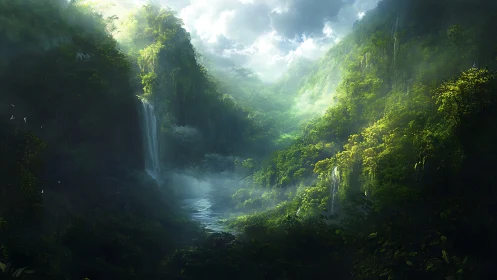 A Serene Canyon Sanctuary Where Waterfalls Dance