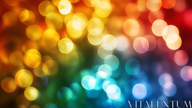 Vibrant multicolored bokeh lights abstract background design.