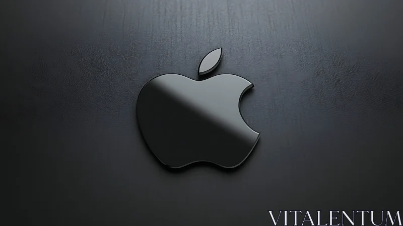 The Iconic Apple Logo Gleams with Timeless Elegance.