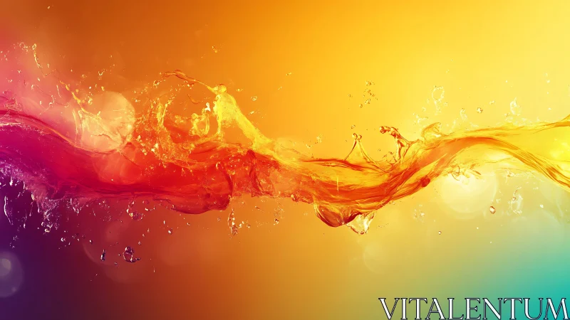 Chromatic liquid motion rendered in high-frequency splash dynamics