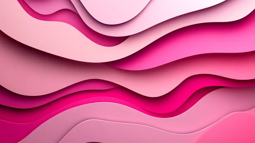 Layered pink wave relief with smooth abstract gradients.
