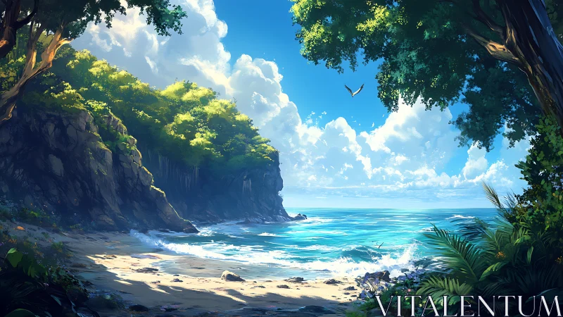 Secluded Tropical Cove Reveals Stunning Coastal Paradise Beach