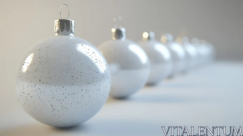 Glowing winter baubles in a dreamy porcelain parade.
