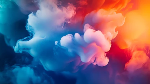 Soft clouds of color drifting through glowing twilight.