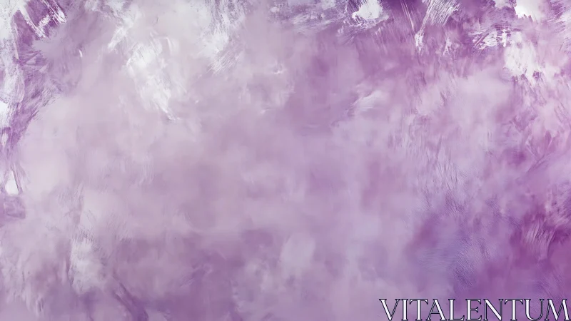 Lavender cloudburst drifting across a soft painted sky.