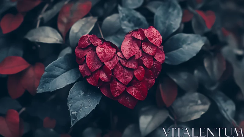 Ruby Heart Blooms in Twilight Garden.