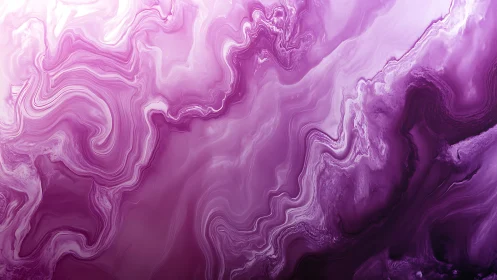 Lavender fluid waves swirl in a dreamy abstract space.