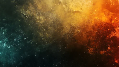 Tri-band nebular gradient illustrates textured thermal spectrum