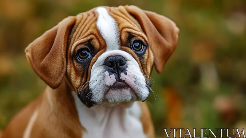 Gentle puppy gaze filled with curiosity and quiet wonder.