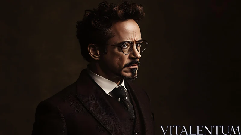 Profiled gentleman sharpens the dark with tailored focus