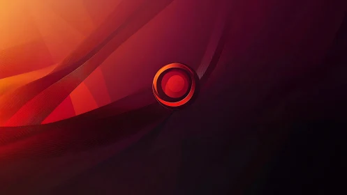 Central red circular form set in layered red gradients