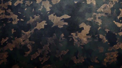 Brown and green camouflage pattern on textured surface.