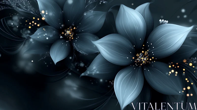 Luminescent Blooms Dancing in Shadows