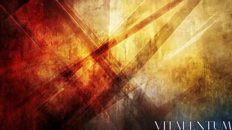 Abstract geometric background with warm tones and textured style.
