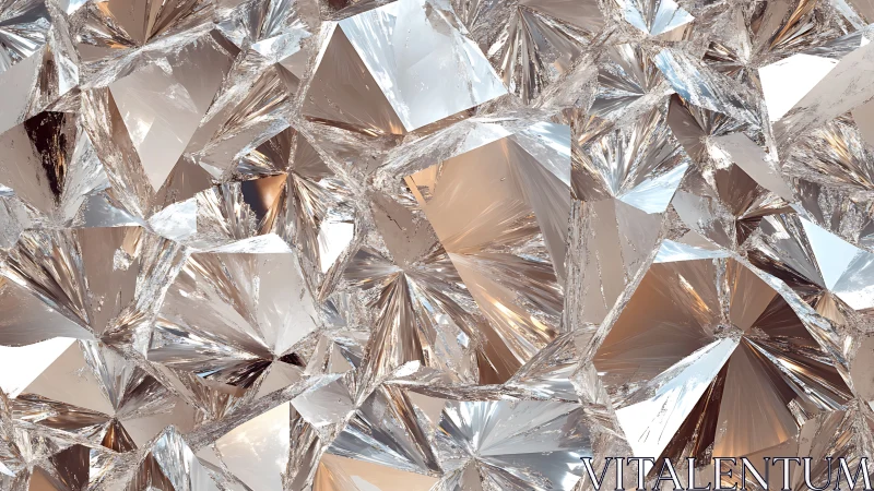 Clustered faceted crystal surfaces in close-up abstraction.