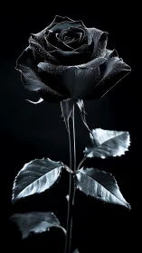 Obsidian Rose Frozen in Starlight.