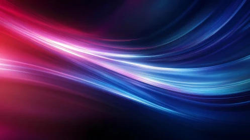 Digital painting lightstream arcs with neon chromatic gradients.