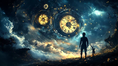 Starborne timegate whirls above wandering dreamers.