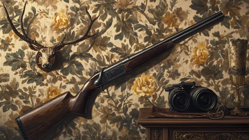 Vintage hunting shelf celebrates tradition and quiet stories