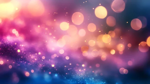 Dreamy pastel lights drift softly across a glowing night sky