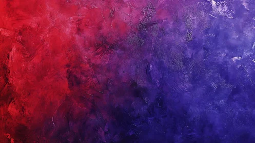 Crimson to violet gradient with textured impasto motion.