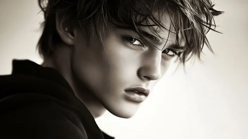 Striking portrait captures a thoughtful gaze and gentle strength