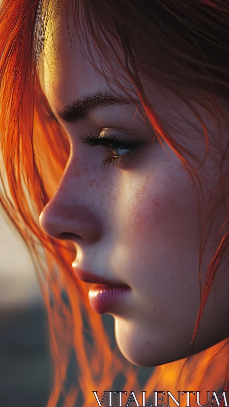 Soft sunset profile celebrates quiet strength and focus