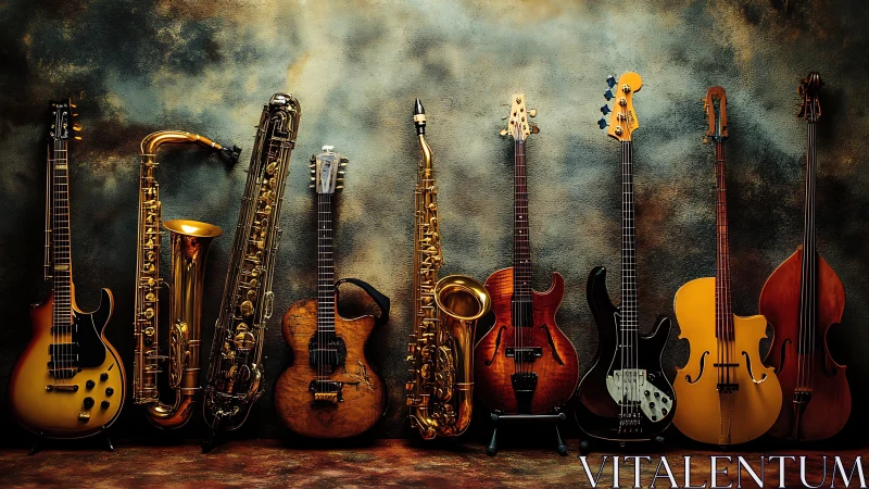 Velvet brass and wooden strings in smoky jazz lineup.