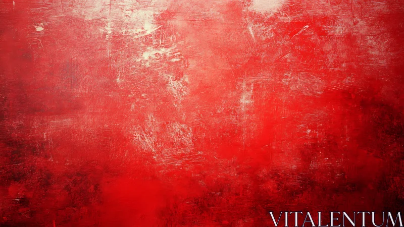 Textured red abstract background suggests bold expressive energy