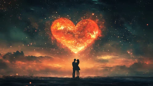 Two Hearts Ignite Against Cosmic Fire