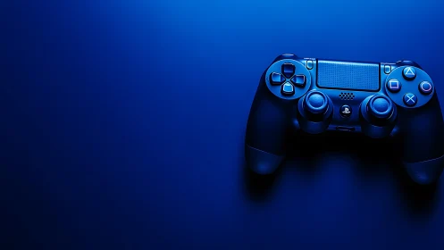 PlayStation DualSense Controller in Electric Blue.