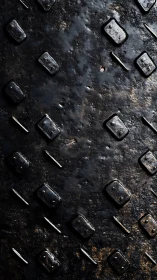 Rusted metal surface reveals gritty industrial texture depth