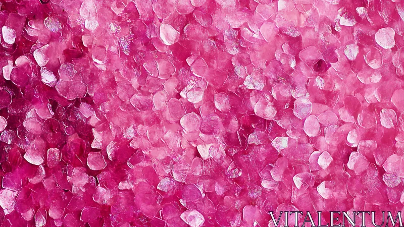 Petalstorm in Pink: shimmering rose confetti in motion.