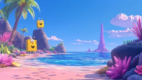 SpongeBob's Tropical Paradise Island Adventure.