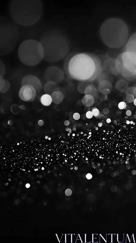 Glittering night lights sparkling softly in the dark.